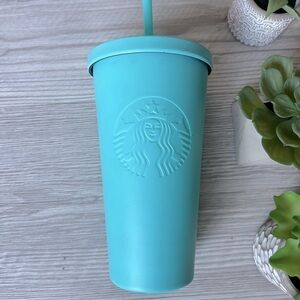 STARBUCKS teal grande insulated tumbler 16 fl oz